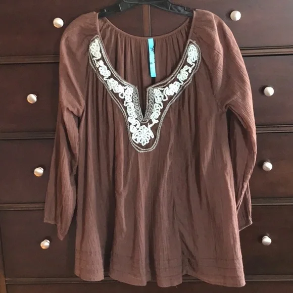Free People Oversized 💯% Cotton Blouse Sz XS - Picture 2 of 11